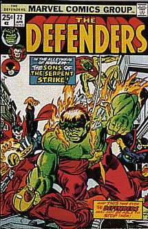 Reference image of the front cover of DEFENDERS, THE 1972-86 #22