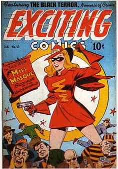 Reference image of the front cover of EXCITING COMICS #53