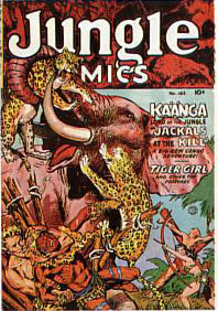 Reference image of the front cover of JUNGLE COMICS (1940-54) #163