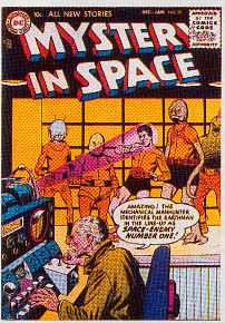 Reference image of the front cover of MYSTERY IN SPACE #29