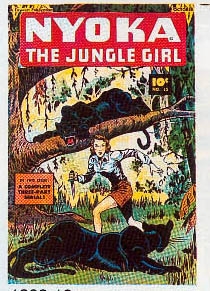 Reference image of the front cover of NYOKA, THE JUNGLE GIRL 1945-53 #12