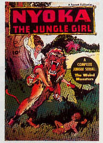 Reference image of the front cover of NYOKA, THE JUNGLE GIRL 1945-53 #22