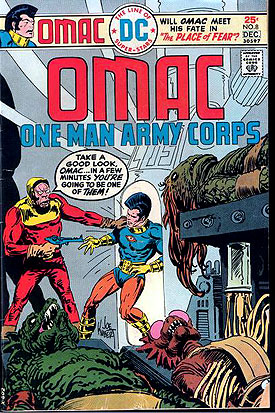 Reference image of the front cover of OMAC #8