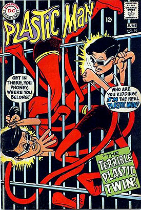 Reference image of the front cover of PLASTIC MAN 1966-77 #10