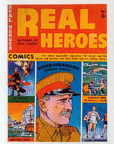 Reference image of the front cover of REAL HEROES #3