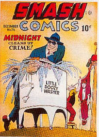 Reference image of the front cover of SMASH COMICS #74