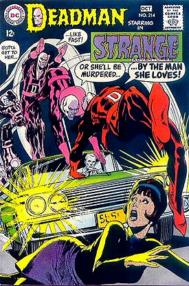 Reference image of the front cover of STRANGE ADVENTURES #214