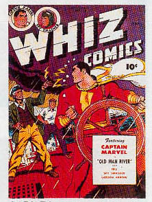Reference image of the front cover of WHIZ COMICS #74