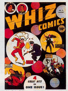 Reference image of the front cover of WHIZ COMICS #77