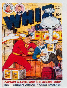 Reference image of the front cover of WHIZ COMICS #82