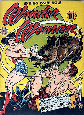 Reference image of the front cover of WONDER WOMAN #8