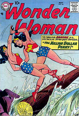 Reference image of the front cover of WONDER WOMAN #98